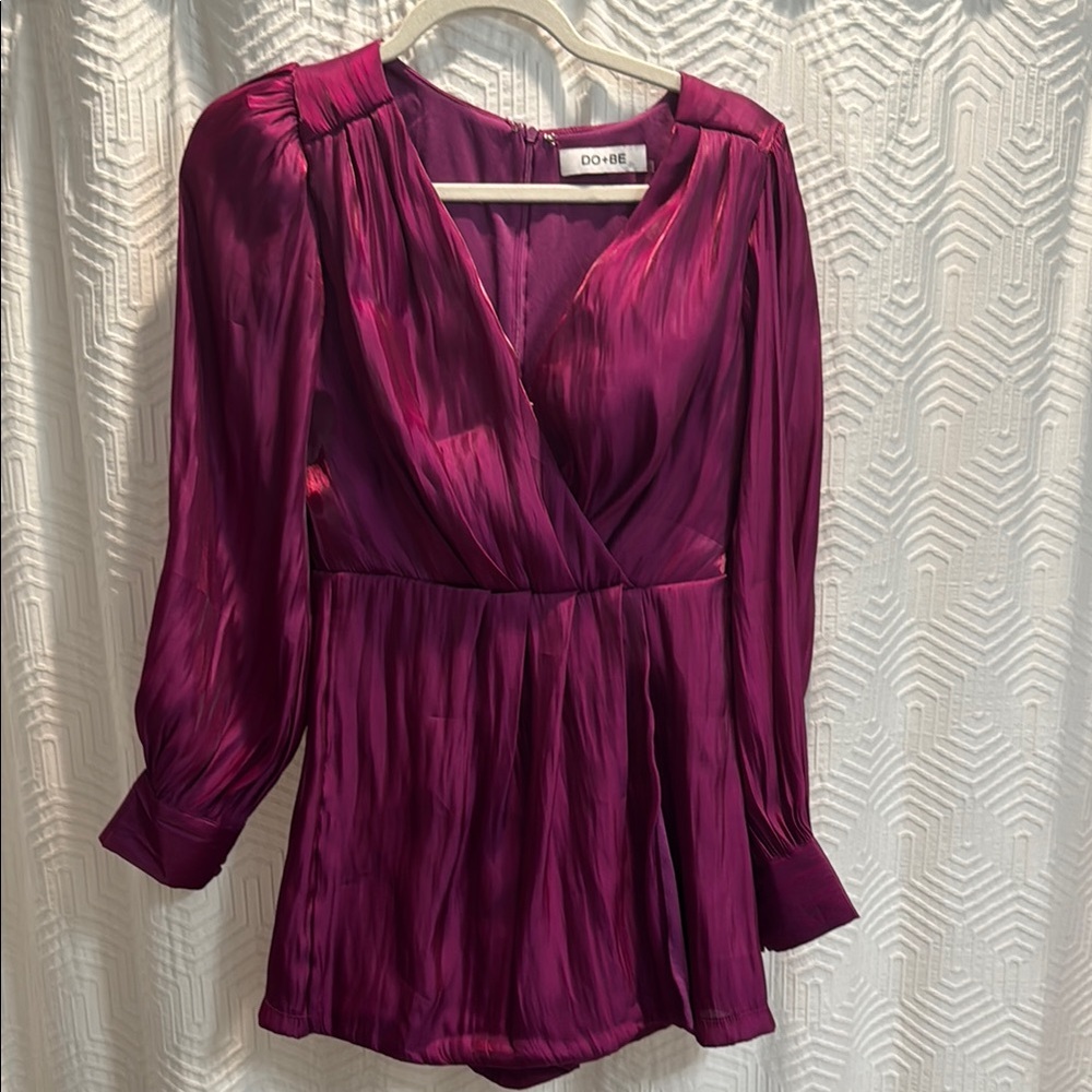 DO+BE Fuchsia Wrap Blouse